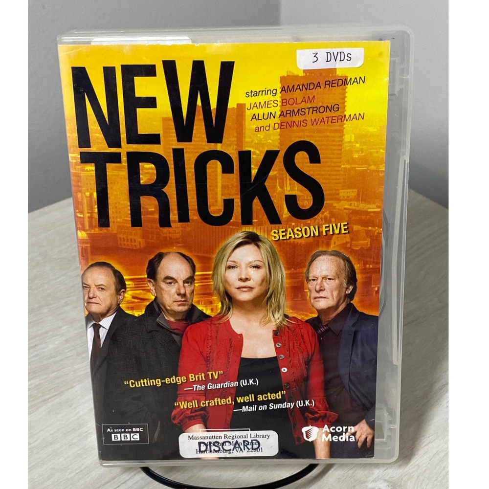 New Tricks Season 5 DVD British Mystery Series Acorn Media 3-Disc ExLibrary